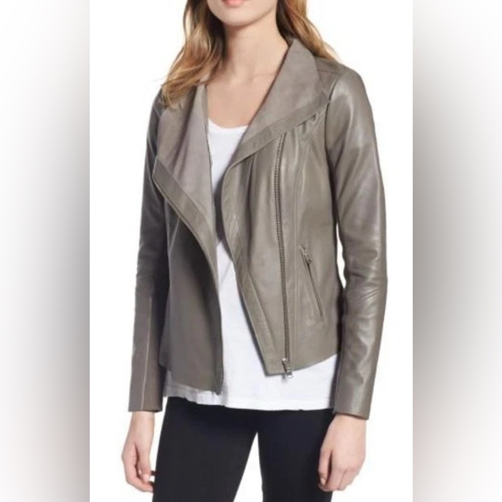 Trouvé Gray Leather Jacket